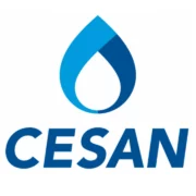 Cesan – Logo em azul com fundo branco