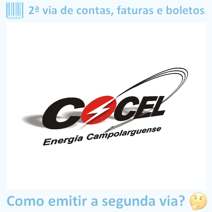 Logo da empresa COCEL em versão adaptada