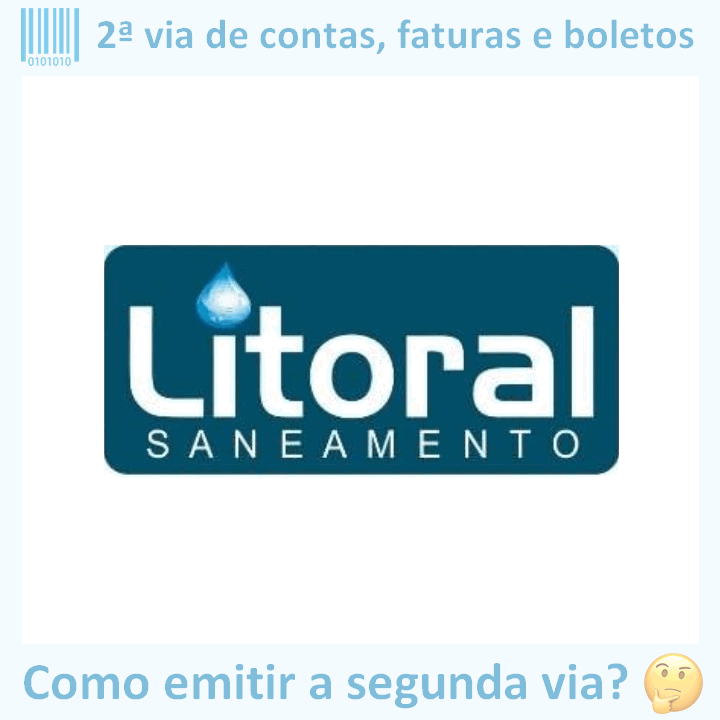 Logo da empresa LITORAL SANEAMENTO em versão adaptada