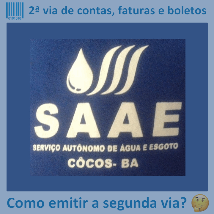 Logo da empresa SAAE COCOS em versão adaptada