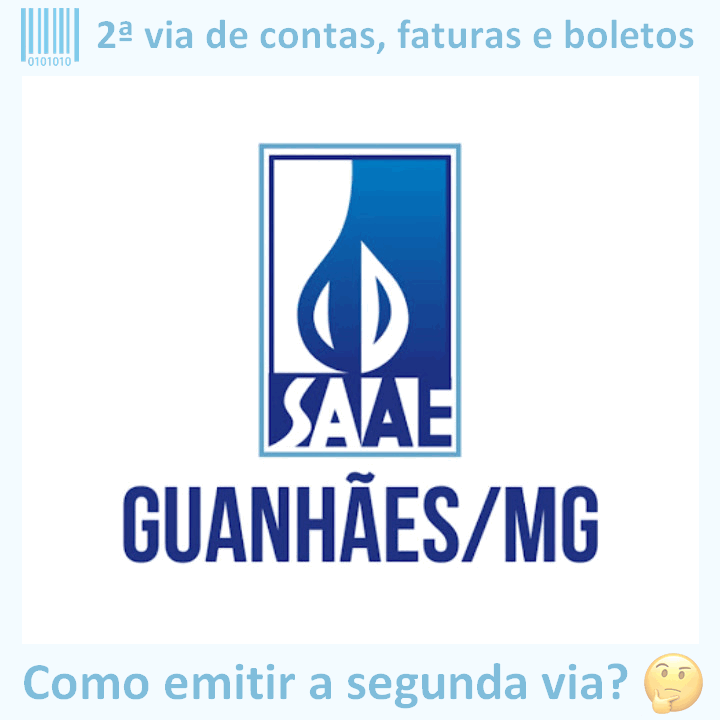 Logo da empresa SAAE GUANHÃES em versão adaptada