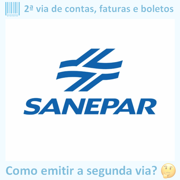 Logo da empresa SANEPAR em versão adaptada