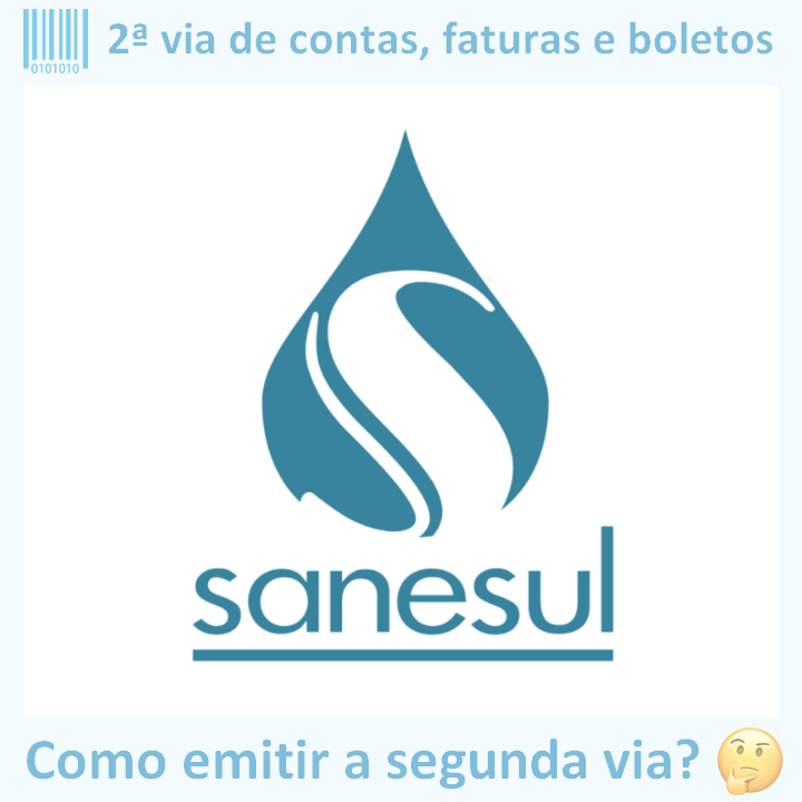 Logo da empresa SANESUL em versão adaptada