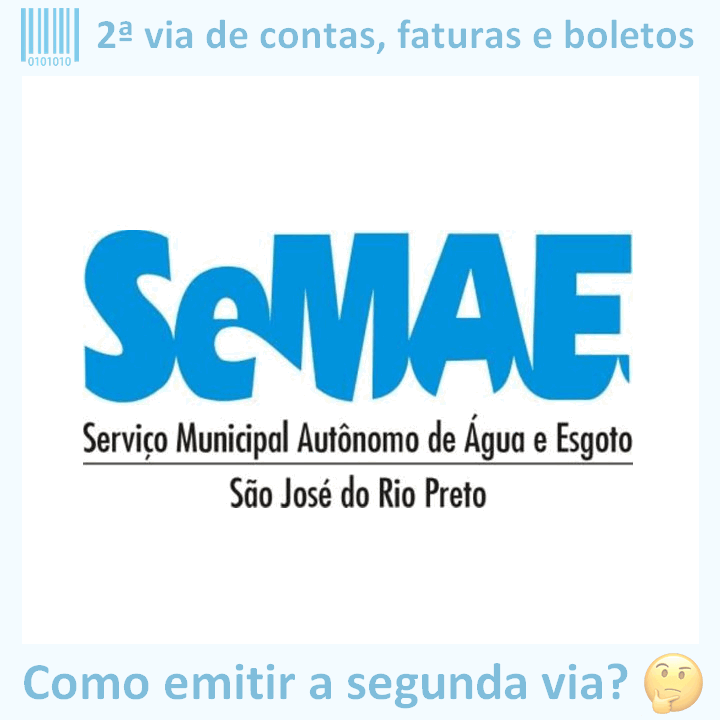 Logo da empresa SEMAE RIO PRETO em versão adaptada