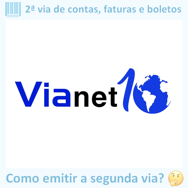 Logo da empresa VIA NET 10 em versão adaptada